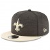 Men's New Orleans Saints New Era Black/Gold 2018 NFL Sideline Home Official 9FIFTY Snapback Adjustable Hat 3058542